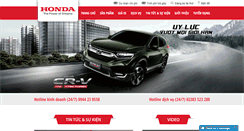 Desktop Screenshot of hondaotovinh.com.vn