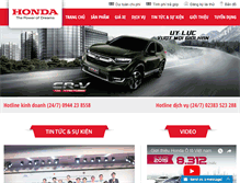 Tablet Screenshot of hondaotovinh.com.vn
